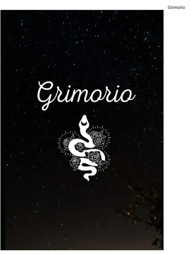 Diario grimorio
