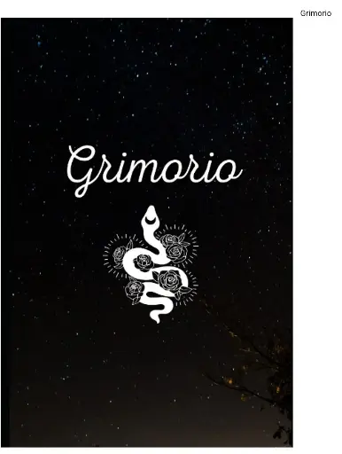 Diario grimorio